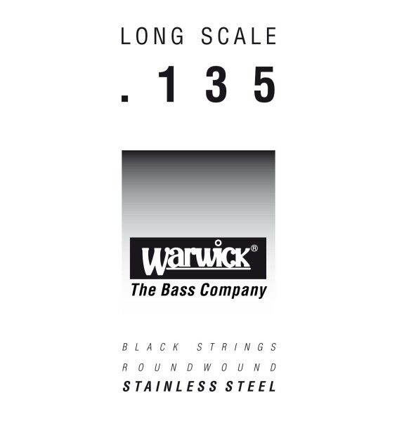 Warwick Black Label Bass Strings, Stainless Steel - Bass Single Strings - Long Scale