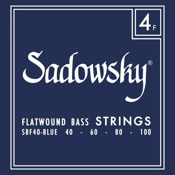 Sadowsky Blue Label Bass String Set, Stainless Steel, Flatwound