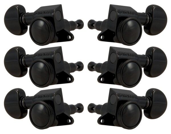 Grover 505 Series - Mini Roto-Grip Locking Rotomatics - Guitar Machine Heads, 3 + 3