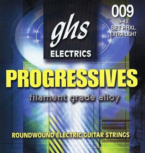 GHS Progessives Roundwound Electric Guitar String Sets