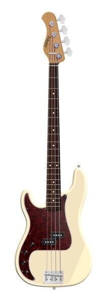 Sadowsky MasterBuilt 20-Fret Ultra Vintage P Bass, Red Alder Body, Morado Fingerboard, 4-String, Lefthand - Solid Olympic White High Polish
