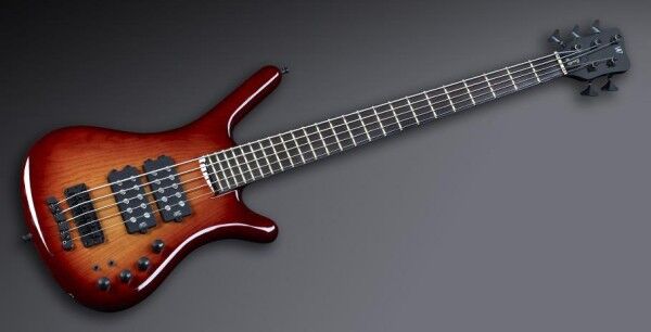 Warwick Masterbuilt Corvette $$ NT Ash, 5-String - Honey Sunburst Transparent High Polish