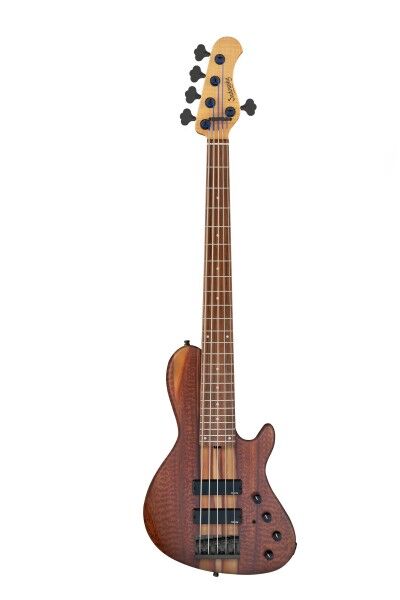 Sadowsky Custom Shop 24-Fret Single Cut Bass, 5-String - Natural Transparent Satin