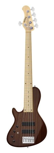 Sadowsky MetroLine 24-Fret Single Cut Bass, Swamp Ash Body, Maple Fingerboard, 5-String, Lefthand - Antique Tobacco Transparent Satin