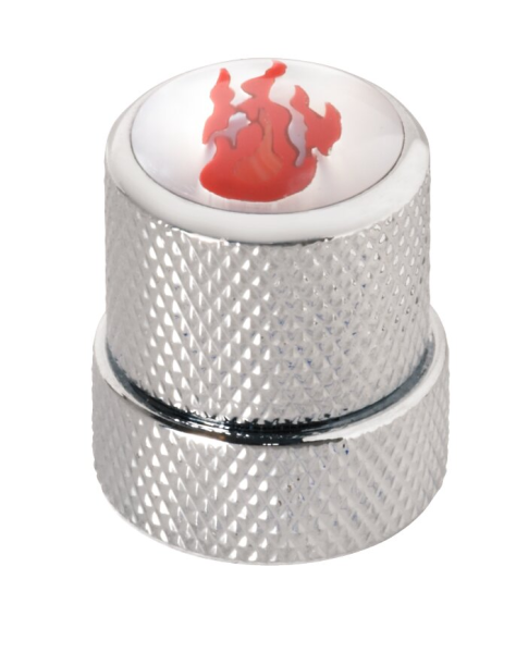 Framus & Warwick - Stacked Potentiometer Dome Knobs, Flame Inlay