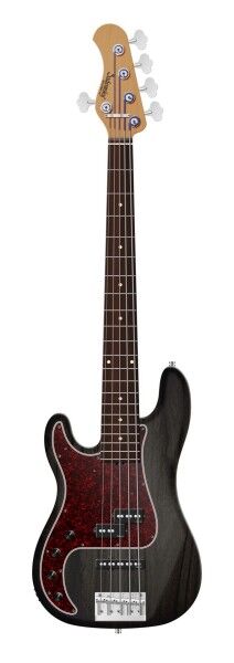 Sadowsky MasterBuilt 21-Fret Hybrid P/J Bass, Red Alder Body, Morado Fingerboard, 5-String, Lefthand - Nirvana Black Transparent Satin