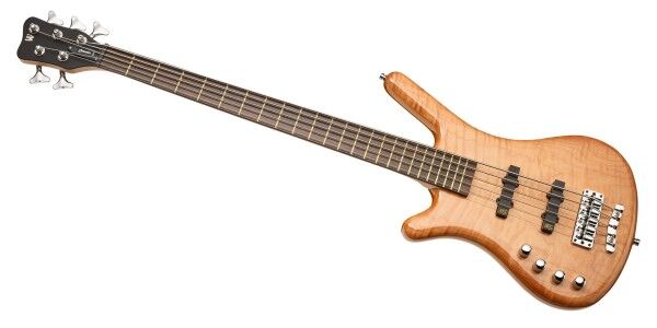 Warwick RockBass Corvette Premium, Lefthand, 5-String - Natural Transparent High Polish