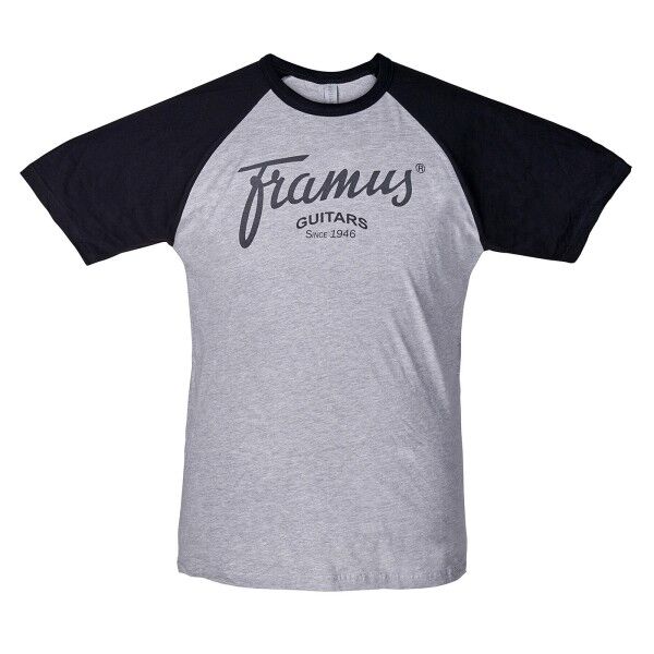 Framus Promo - Logo Baseball T-Shirt Gray/Black