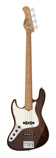 Sadowsky MasterBuilt 20-Fret Ultra Vintage J/J Bass, Swamp Ash Body, Roasted Maple Fingerboard, 4-String, Lefthand - Antique Tobacco Transparent Satin