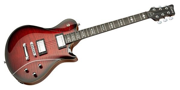 Framus Teambuilt Pro Series Panthera II Supreme - Burgundy Blackburst Transparent High Polish, Satin Back / Side