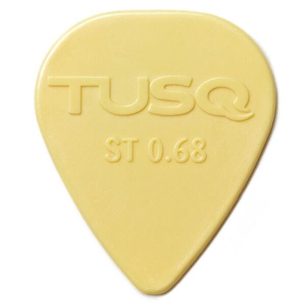 TUSQ Standard Pick 0.68 mm Vintage White, 72 pcs
