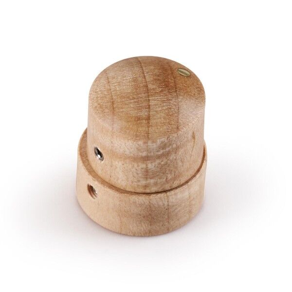 Framus & Warwick Parts - Stacked Wooden Dome Knob - Flamed Maple