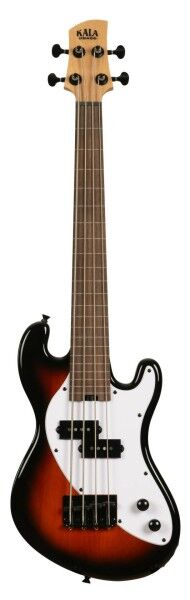 U-Bass Solid Body 4-String, Tobacco Burst, Fretless, with Bag