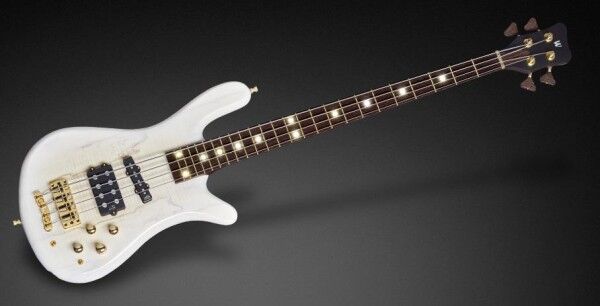Warwick Custom Shop Streamer Jazzman, 4-String - Bleached See-Through Whiteburst - 17-3360
