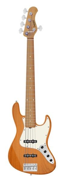 Sadowsky MasterBuilt 20-Fret Ultra Vintage J/J Bass, Swamp Ash Body, Roasted Maple Fingerboard, 5-String - Honey Violin Transparent Satin