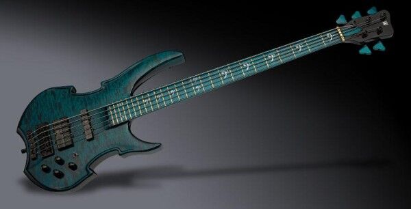 Warwick Custom Shop Vampyre, 5-String - Deep Cerulean Blue Transparent High Polish - 21-4192