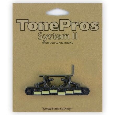 TonePros AVR2G - Tune-O-Matic Bridge with 'G Formula' Saddles (Vintage ABR-1 Replacement)