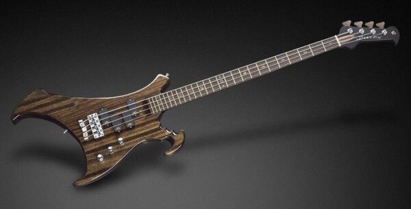 Warwick Masterbuilt Buzzard Signature, 4-String - Nirvana Black Transparent High Polish