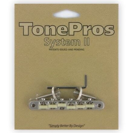 TonePros AVR2G - Tune-O-Matic Bridge with 'G Formula' Saddles (Vintage ABR-1 Replacement)
