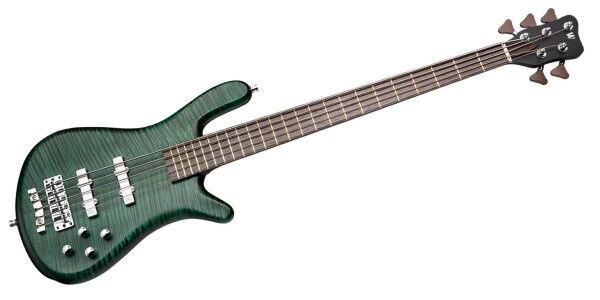 Warwick Custom Shop Streamer LX, 5-String - Petrol Green Transparent Satin - 23-4439