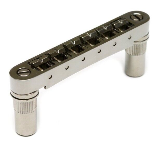 Graph Tech ResoMax NV1 - Tune-O-Matic Bridge with ResoMax Saddles (Large Posts, 6 mm)