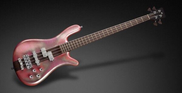 Warwick Custom Shop Streamer Stage I, 4-String - Bleached French Violet Faded Chrome - 16-3020