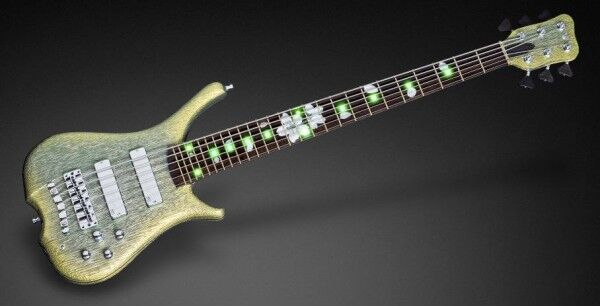Warwick Custom Shop Infinity, 6-String - Flip flop Green/Yellow/White - 16-3319