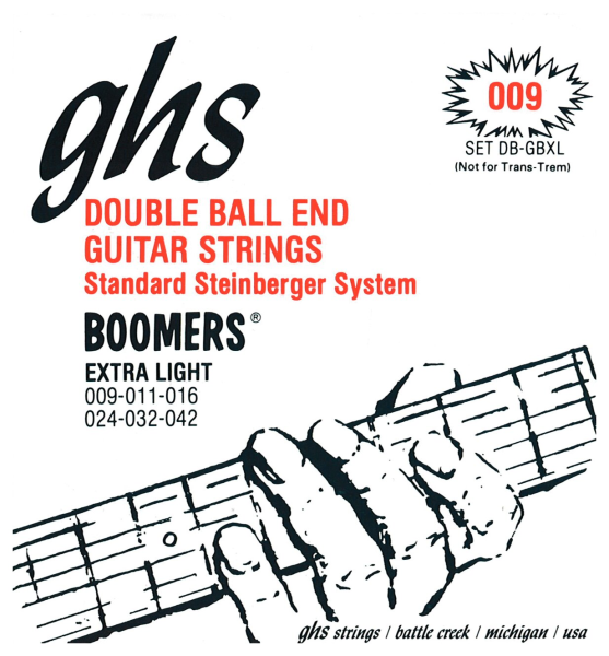 GHS Boomers Double Ball End Electric Guitar String Sets