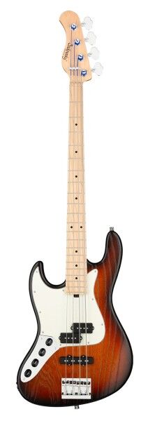Sadowsky MetroLine 21-Fret Vintage P/J Bass, Swamp Ash Body, Maple Fingerboard, 4-String, Lefthand - Almond Sunburst Transparent Satin