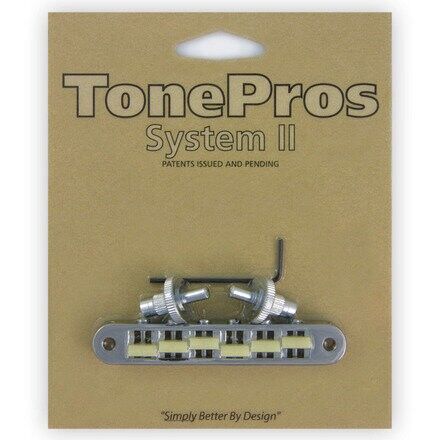 TonePros TP6G - Standard Tune-O-Matic Bridge with 'G Formula' Saddles (Small Posts)