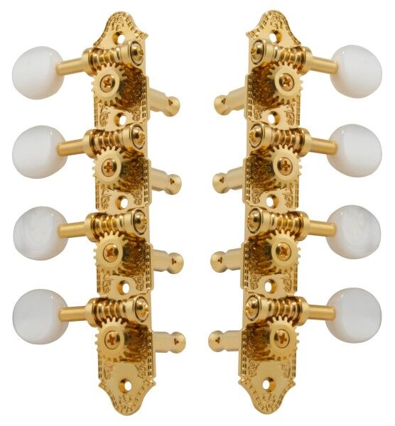 Grover 409 Series - Professional Mandolin Machines - Mandolin Machine Heads, Standard 4 + 4, for "A"-Style Mandolins
