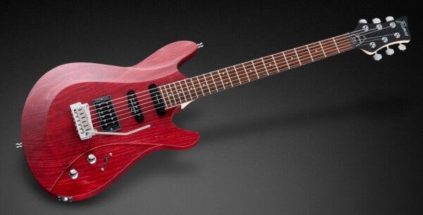 Framus Teambuilt Pro Series Diablo II Pro - Burgundy Red Transparent Satin