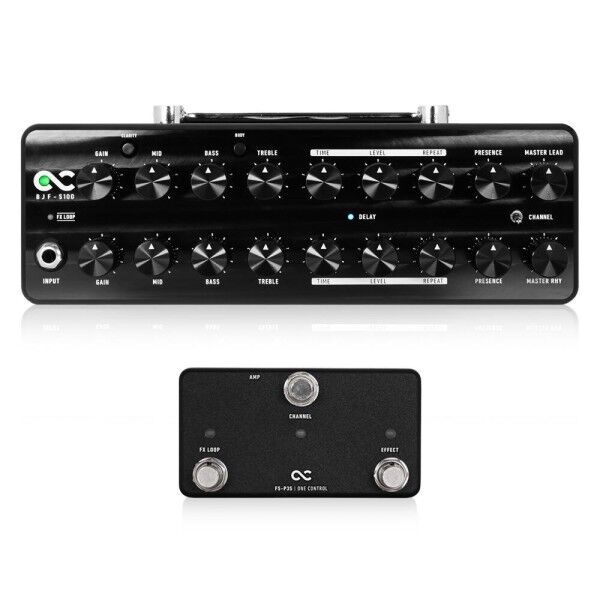 One Control BJF-S100 with FS-P3S Footswitch - Compact Guitar Amp Head, 100 Watt