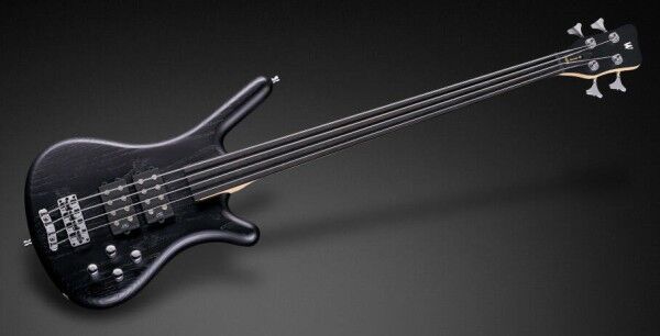 Warwick RockBass Corvette $$, 4-String, Fretless - Nirvana Black Transparent Satin