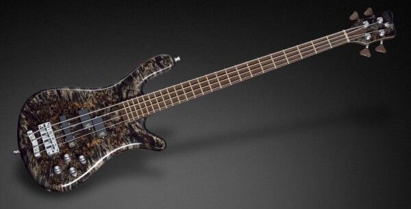Warwick Custom Shop Streamer LX, 4-String - Bleached Nirvana Black Transparent High Polish - 17-3529