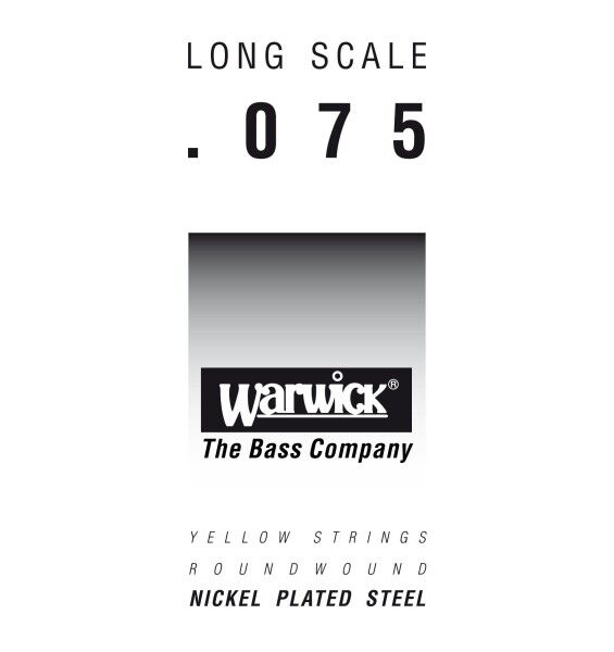 Warwick Yellow Label Bass Single Strings, Nickel-Plated Steel - Long Scale