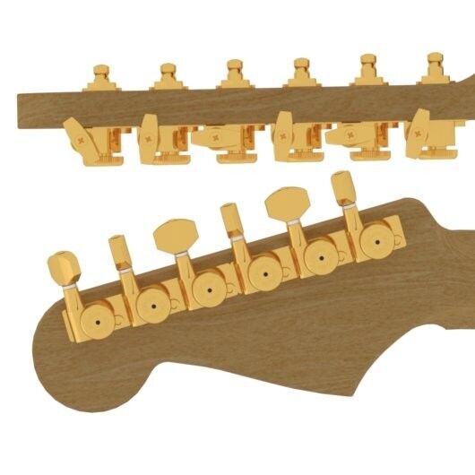 Hipshot Locking Tuner Kit with Universal Mounting Plates