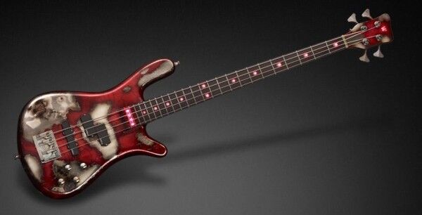 Warwick Custom Shop Streamer Stage I, 4-String - Aged Red Chrome - 15-2992