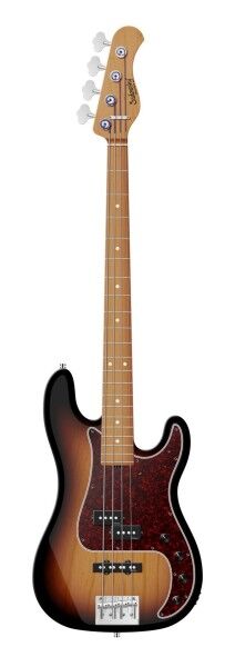 Sadowsky MasterBuilt 21-Fret Hybrid P/J Bass, Swamp Ash Body, Roasted Maple Fingerboard, 4-String - '59 Burst Transparent Satin