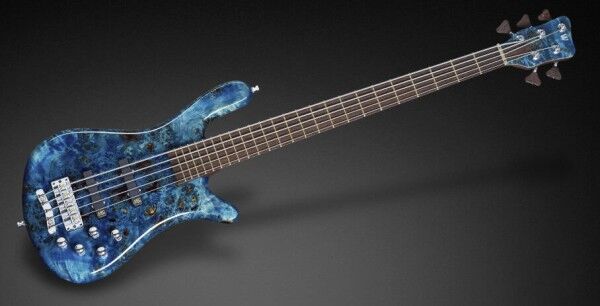 Warwick Custom Shop Streamer LX, 5-String - Bleached Blue Stain High Polish - 16-3227