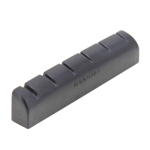 Black TUSQ XL PT-6143-L0 - Slotted Guitar Nut (43 x 6 mm) - Acoustic / Electric, Rounded, Flat, Lefthand