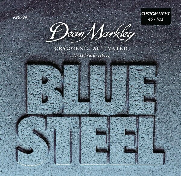 DMS Blue Steel Bass Guitar Nickel Plated 4-String