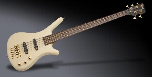 Warwick Teambuilt Pro Series Corvette Ash, 5-String, Passive Pickups and Electronics - Solid Gold High Polish