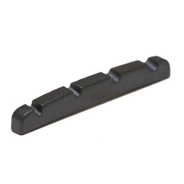 Black TUSQ XL LT-1204-10 - F-style P- Style Nut, Flat, Slotted, 4-String - Luthier's Pack, 10 pcs.
