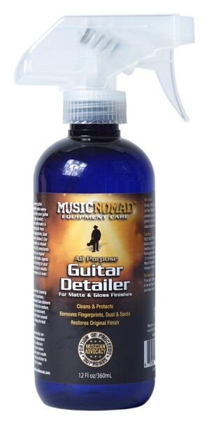 MusicNomad Guitar Detailer, Tech Size (MN152) - Guitar Cleaner for Matte and Gloss Finishes, 355 ml (12 oz.)