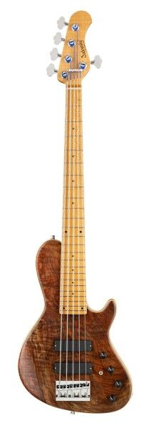 Sadowsky Custom Shop 24-Fret Single Cut Bass, 5-String - Natural Transparent Satin - 23-04309