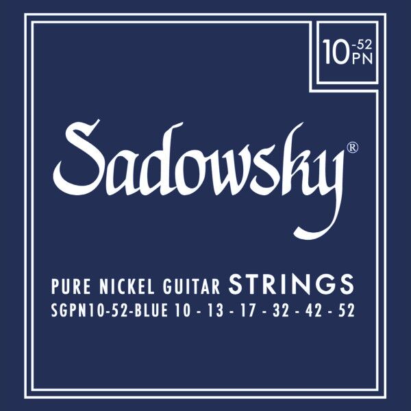 Sadowsky Blue Label Guitar String Set, Pure Nickel