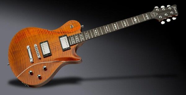 Framus Teambuilt Pro Series Panthera II Supreme - Amber Transparent High Polish, Satin Back / Side