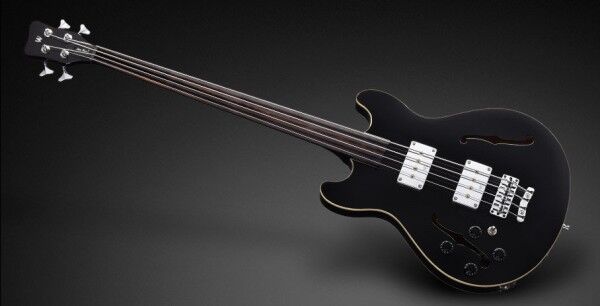 Warwick Teambuilt Pro Series Star Bass, 4-String - Solid Black High Polish