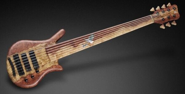 Warwick Custom Shop Thumb NT, 7-String, Fretless - Natural Oil Finish - 18-3802